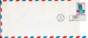 UN $.10 AIRMAIL POSTAL STATIONERY  FDC