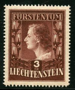 LIECHTENSTEIN   SCOTT#260a  MINT NEVER HINGED--SCOTT VALUE $180.00 