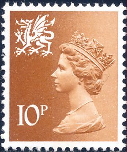 Great Britain Wales 1976 Sc WMMH13 Queen Elizabeth II Machin Head 10p Stamp MNH