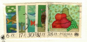 Poland #2557-8 MH, 2559-61 used