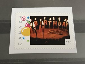 Canada Post Picture Postage * Happy Birthday Cake* *$1.10* denomination