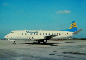 Vickers 828 Merpati Jakarta Airport Indonesia Aviation Postcard 13722-