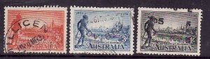 Australia-Sc#142-4-used Tribesman set-1934-