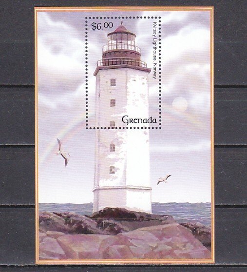 Grenada, Scott cat. 3178. Norway Lighthouse s/sheet. ^