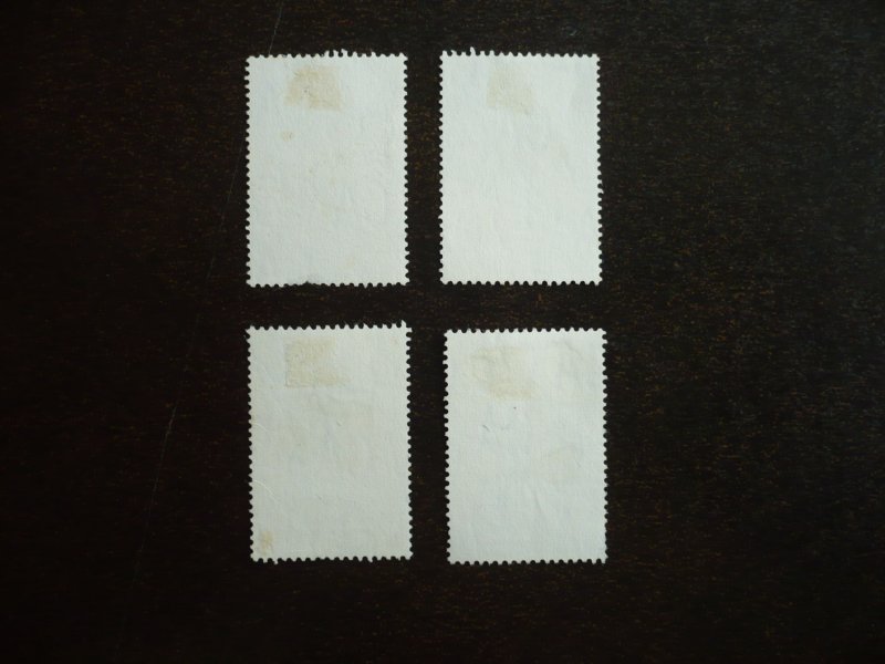 Stamps - Bechuanaland - Scott# 180,182,184,187 - Used Part Set of 4 Stamps