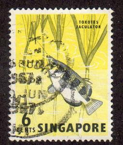 Singapore 56 - Used-NH - Archerfish ($0.60)  (2)