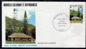 New Caledonia 478 U/A FDC