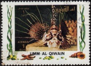 Umm al Qiwain sw1379 - Cto - 1r Lionfish (1972)