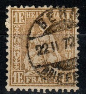 Switzerland #50 F-VF Used CV $130.00 (X8723)