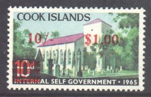 Cook Islands Scott 191 - SG218, 1967 New Currency $1 MH*