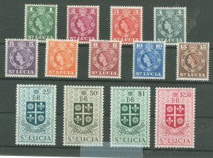 St. Lucia #157-69 Unused Single (Complete Set)