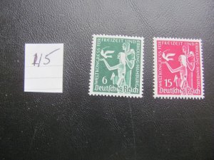 Germany 1936 MNH  SC 477-478 SET  XF 18 EUROS (115)