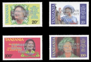 Tanzania #295-298 Cat$36, 1986 Caribbean Visit, complete set, never hinged