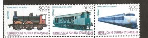 Eq. Guinea Sc 213 NH issue of 1995 - Transportation - Trains