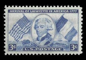 # 1010 MINT NEVER HINGED LAFAYETTE VF+