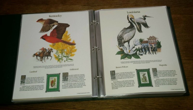 1982 State Birds & Flowers Commemorative Mint-Stamp Panels