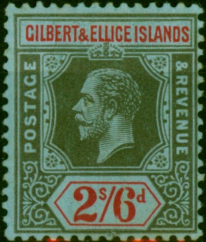 Gilbert & Ellice Islands 1912 2s6d Black & Red-Blue SG22 Fine MM 