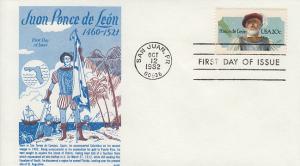 1982 Ponce de Leon (Scott 2024) Gamm FDC