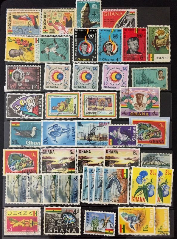 Gambia Ghana Botswana QV/QE M&U Collection(Apx 300+Items) ( HP152