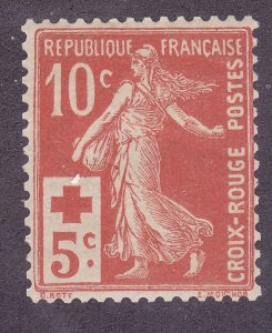 France B2 MNH OG 1914 10c+5c Sower Semi Postal Issue Very Fine Scv $90.00