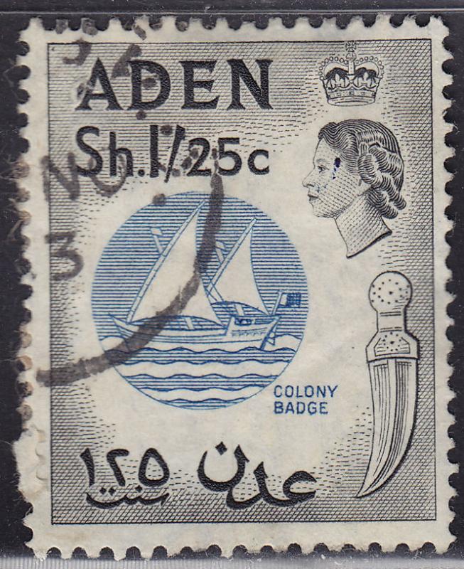 Aden 56 USED 1956 Colony Badge 