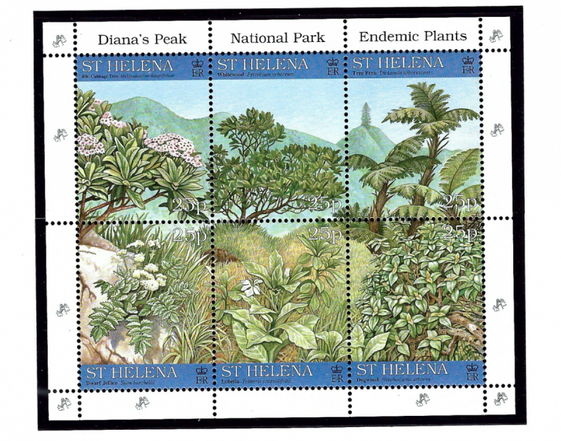 St Helena 690 MNH 1997 National Park souvenir sheet