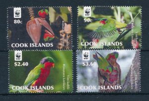 [113703] Cook Islands 2010 Birds v�gel oiseaux WWF Lorikeet  MNH