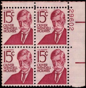 US #1288 HOLMES MNH UR PLATE BLOCK #29602 DURLAND $1.60