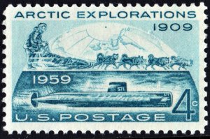 SC#1128 4¢ Arctic Explorations Issue (1959) MNH