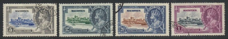 Mauritius, Sc 204-207 (SG 245-248), used