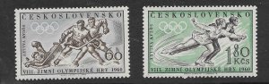 Czechoslovakia 965-66  1960 set 2   Unused VF