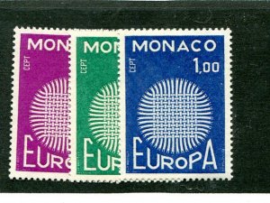 Monaco #768-70  Mint VF NH - Lakeshore Philatelics