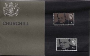 GB 1965 Churchill pres pack, tiny cellophane split