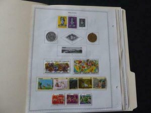 Malaysia 1969-1988 Stamp Collection on Album Pages