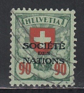 Switzerland #  2O31a, Issued for the League of Nations Used, 1/3 Cat.