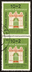 Germany Stamps # B332 Used VF Pair Scott Value $45.00