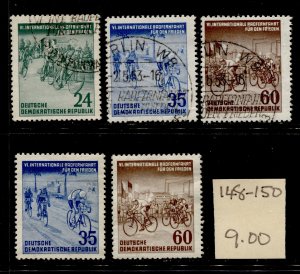 Germany DDR #148-150  Definitives MH & Used