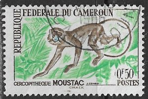 Cameroun ~ Scott # 358 ~ Used ~ Mustache Monkey