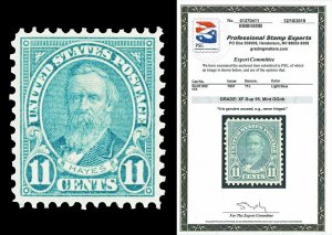 Scott 692 1931 11c Hayes Rotary Press Issue Mint Graded XF-Sup 95 NH w/ PSE Cert