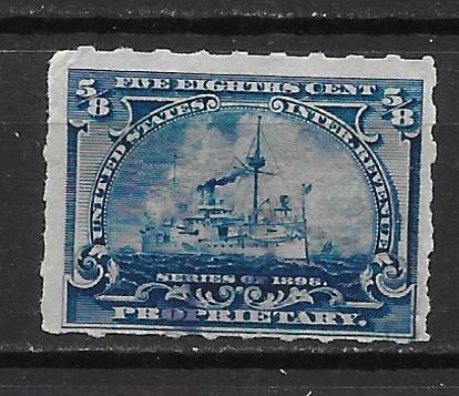 United States RB23 5/8c Battleship single Used (z4)