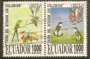 Ecuador  Scott 1383a,e   Birds   Used