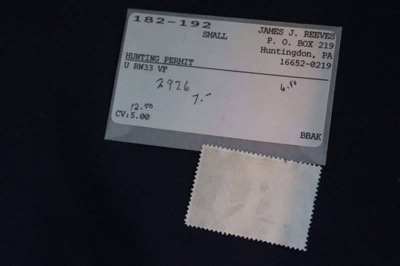 US RW33 used VF (#2926)