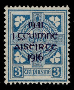 IRELAND GVI SG127, 3d blue, LH MINT. Cat £27.