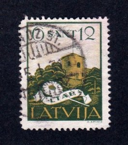 Latvia stamp #B60, used