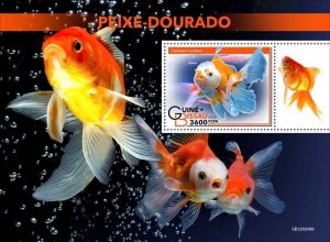 Guinea-Bissau - 2022 Goldfish on Stamps - Stamp Souvenir Sheet - GB220208b