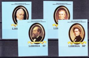 Liberia  1981 Imperf U.S. Presidents (10)  VF/NH(**)