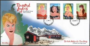 British Antarctic Territory BAT 2017 FDC Painted Ladies Actresses Cover Stamps