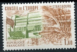 France Sc#1O28 MNH, 1.60f multi, Council of Europe (1981)