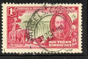 Southern Rhodesia # 33, Used. CV $ 3.25