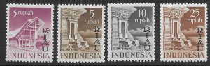 Indonesia - Riau 19-22  1954  set 4 fvf mint nh